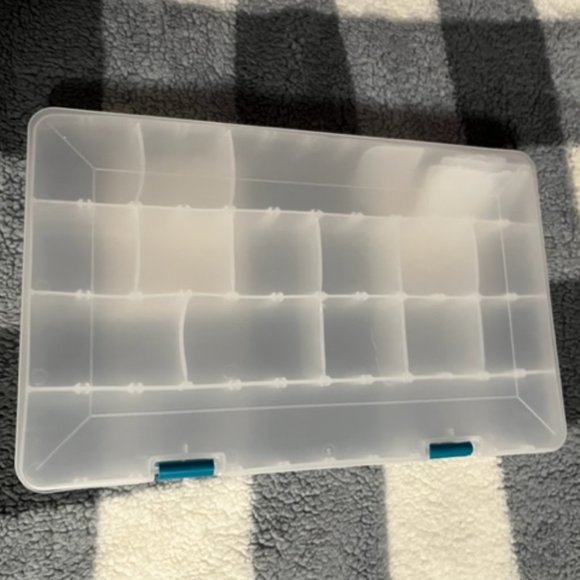 Plastic Storage case with Adjustable Compartments for Crafts Jewelry B… - Picture 1 of 13